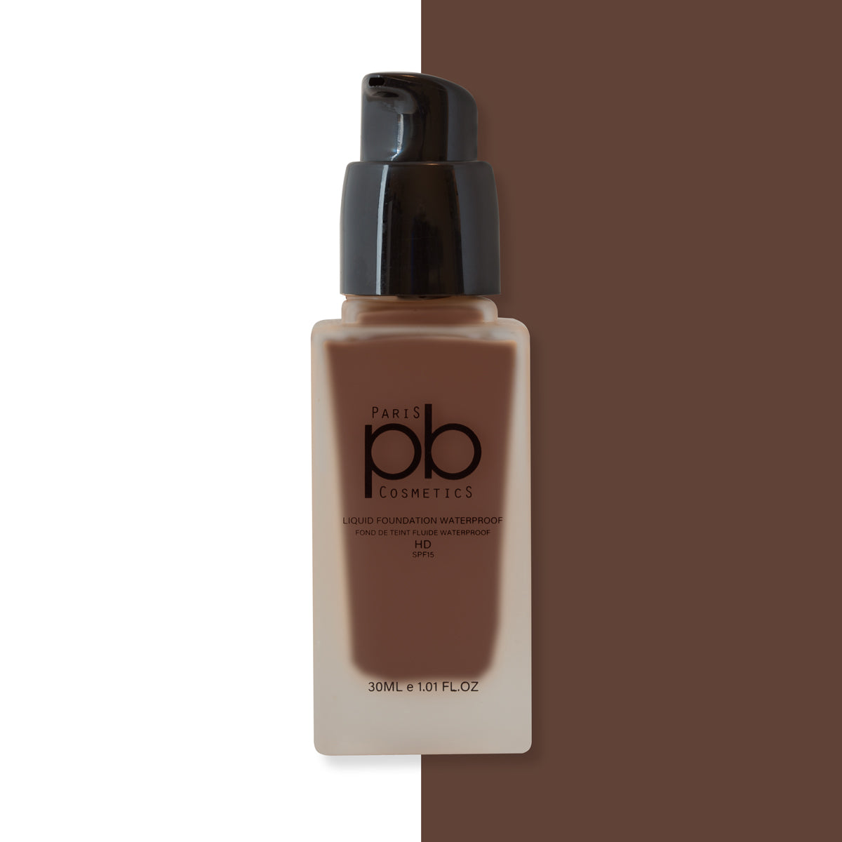 Image: Fond de Teint Fluide Waterproof SPF15 - Couvrant et hydratant. Color: Cacao. Réf: LFWP 30ml. Idéal pour un teint impeccable et résistant. De la collection de maquillage pour les femmes - Guadeloupe.