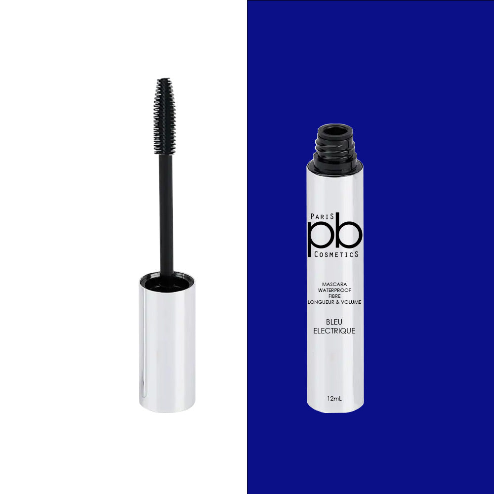 Image: Mascara Waterproof Longueur & Volume [Color: Electric Blue] - Cils sublimés en toutes circonstances. Réf: MFWPB 12ml. De la collection de maquillage pour les femmes - Guadeloupe.