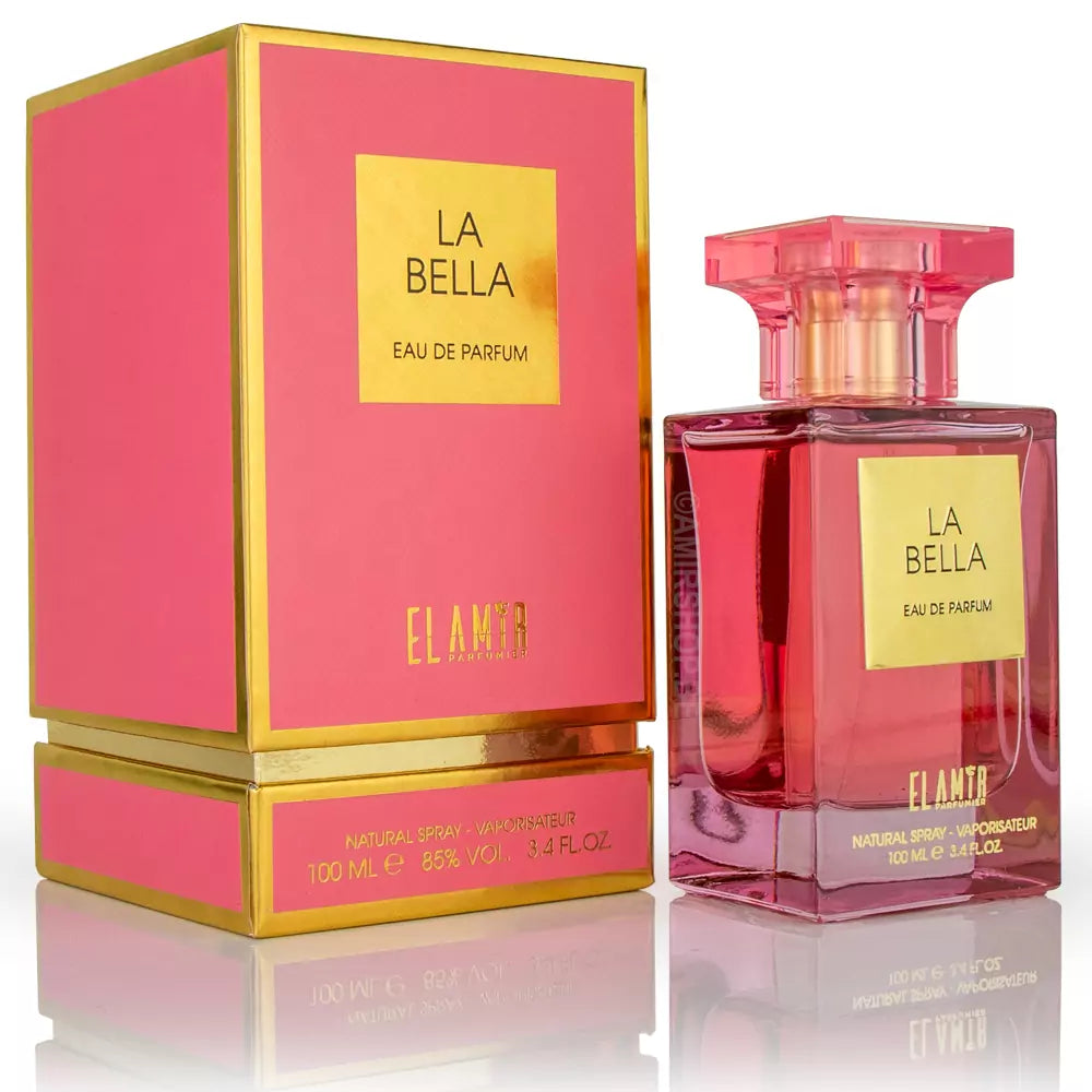 Image: Parfums ElAmir [Color: Rose - La Bella] - Format 100ml, Eau de Parfum. De la collection de parfums pour les femmes - Guadeloupe.